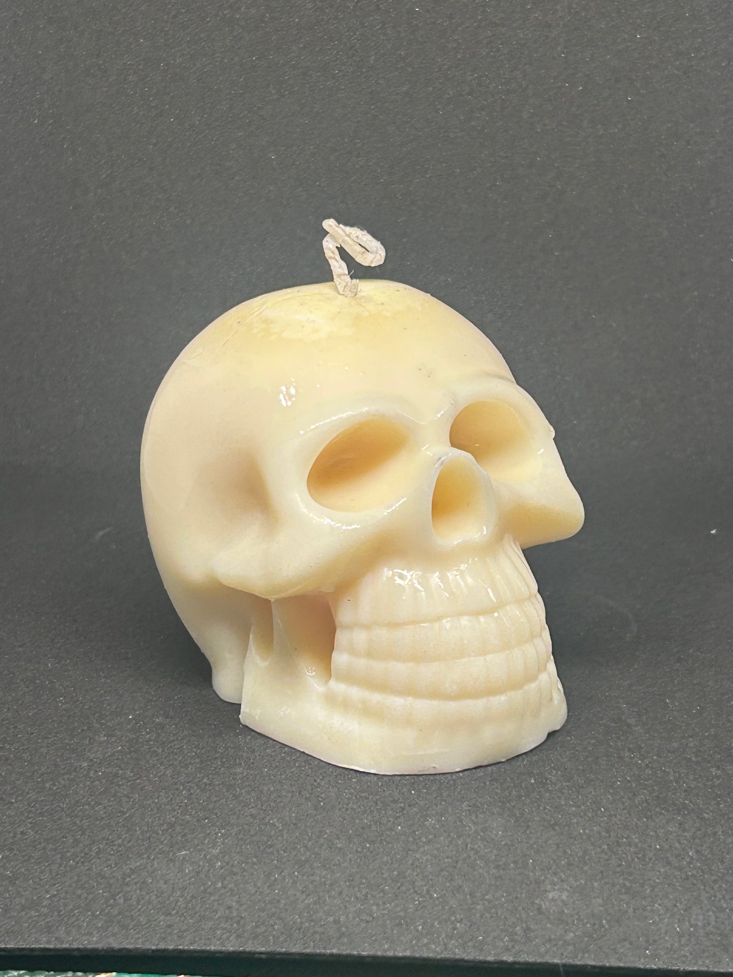 Large skull candle