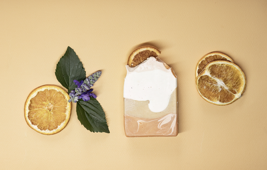 Orange and Patchouli luxury hand made soap